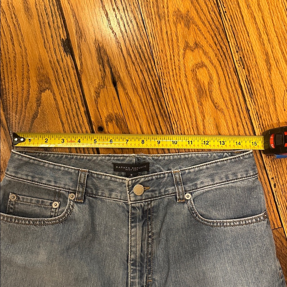Banana Republic Womens 5 Pocket Boot Cut Blue Jeans size 8 - Picture 5 of 8